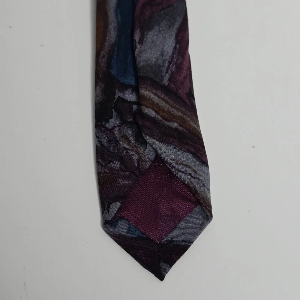 Jerry Garcia Neck Tie Collection 7 Malachite Valley Purple Blue Marble Artsy 60